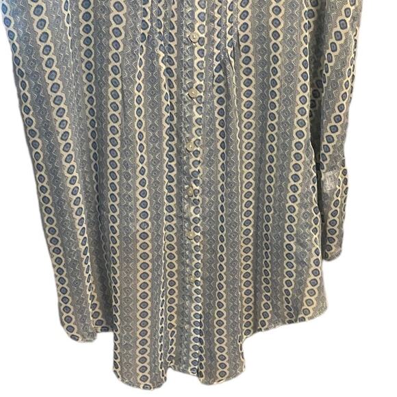 RVCA Sheer Long Sleeveless Button Down Top Or Cover Up Over Swimsuit/ Leggings - Picture 2 of 13